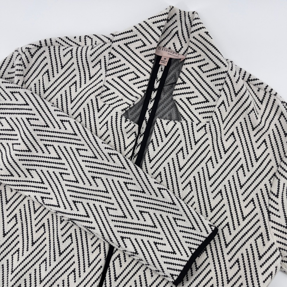Philosophy Republic Clothing Duster Cardigan Geometric Pattern M‎